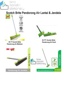 Pendorong Air Lantai & Jendela Scotch Brite squeegee