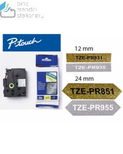 Gambar stationery Brother TZE-PR935 White on Premium Silver 12mm P-touch Tape dan aneka katalog Brother (tape) grosir