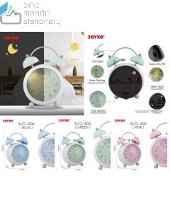 Joyko Alarm Clock ALCL-606 (Blue,Green,Pink) Jam Beker Weker