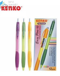 sample Image perlengkapan Bollpoint Pulpen Pena Tulis Kenko 62 Ballpen Easy Flow