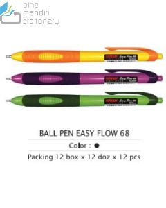 E-Katalog gambar atk Bollpoint Pulpen Pena Tulis Kenko Ballpen Easy Flow 68 dalam kategory Pena Ballpoint