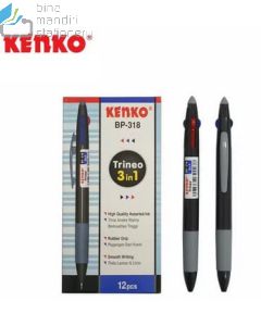 Katalog perlengkapan sekolah Kenko BP-318 Ballpen Bollpoint Pulpen Pena Tulis dan gambarnya