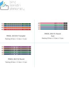 E-Katalog gambar stationery  Kenko Pencil 2B-0191 Round