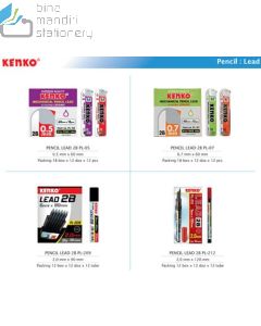 Isi Pensil Mekanik Kenko Pencil Lead 2B PL-209 Black gambar terbaru