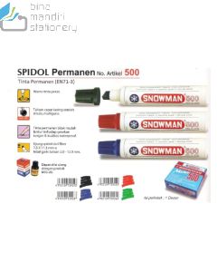 Gambar peralatan kantor Snowman 500 Jumbo Permanent Marker Red Spidol Merah dan aneka katalog Snowman grosir