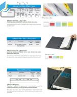 Contoh Sticky note pesan tempel Bantex 8872-00 Index Tabs 25mm 5 Colour merek Bantex