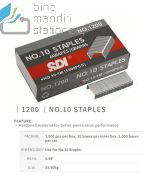 Macam macam alat tulis sekolah SDI 1200 Staples No.10 Isi Stapler dan gambarnya